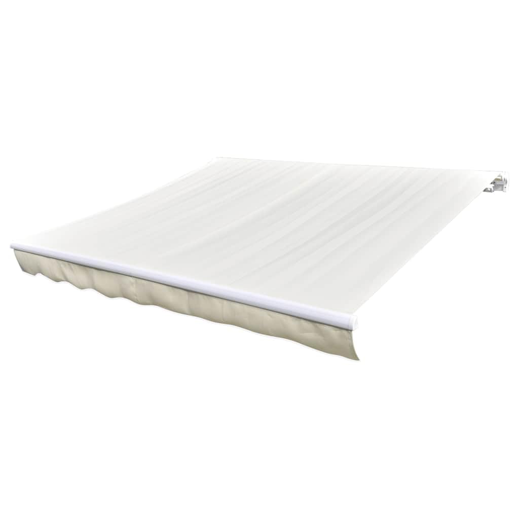 Leasha Toile de Rechange Store Banne avec Lambrequin, Toile Tissu de Remplacement pour Auvent 480x295 cm Crème