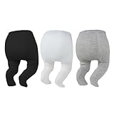 Zando Newborn Baby Girl Tights Girls Cable Knit Tights Infant Winter Soft Cotton Warm Fit ELastic Footed Seamless 3 Pack Leggings Stockings Girl Winter Daily Thanksgiving Baby shower Pantyhose 6-12M