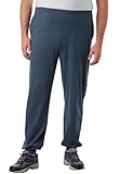 KingSize Herren Jogginghose groß & hoch leicht, elastisch Bündchen - blau - Groß-X-Large