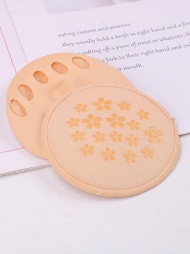 Image of Toe Topper Liner Socks Women's Toeless High Heels Sandals Sponge Cushion Pads 6 Pairs Work Boots High Heeled Socks