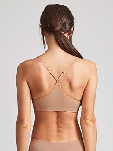Image of Kalon Women's 4 Pack Racerback Sports Bralette Seamless Wireless Comfort Bra