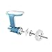 Gvode Sausage Stuffer Attachment for KitchenAid Stand Mixer Food Grinder Attachment(FGA), plus 1 Retainer Ring, Stainless Sausage Stuffer Kit