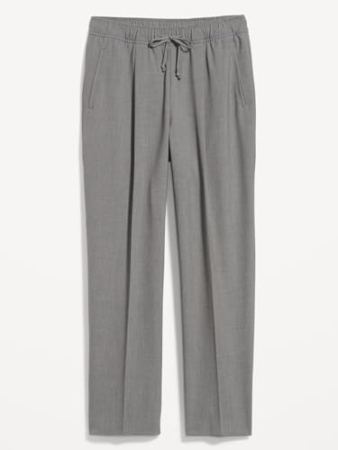 Women Billie Straight Pockets Elastic Drawstring High Waisted Trouser Pleated Pant3