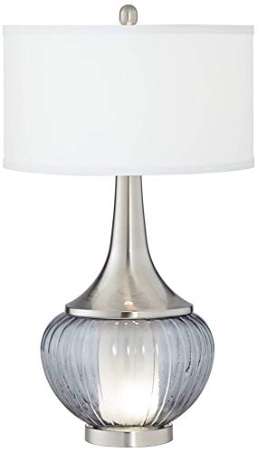 Lámpara de mesa 360 Lighting Courtney 28.5" vidrio ahumado miniatura 2