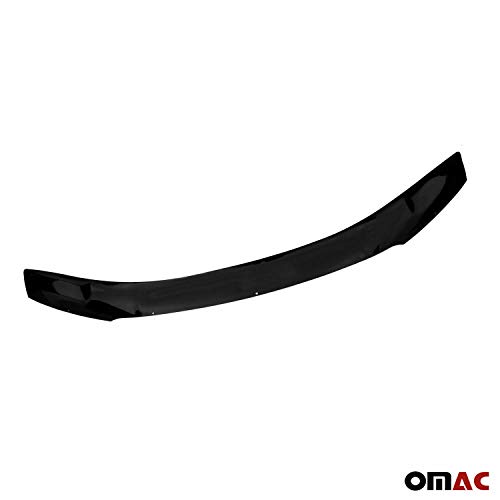 Omac Front Bug Deflector For Toyota Land Cruiser J 200 2007 To 2015, Hood Protector, All Weather, Black #TOP1