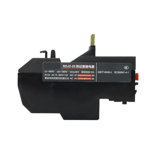 Relé de sobrecarga térmica serie RDJ2 protector térmico trifásico regulable 48-65A 4