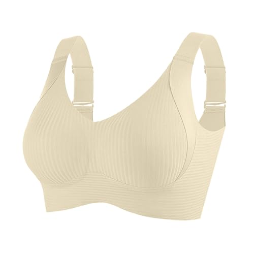 3PCS Sports Bras for Women Solid Color Push Up Daisy Cozy Ribbed Wireless Full Support Sports Solid Color Plus Size Bra3