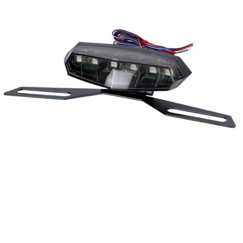 Luz trasera para motocicleta que soluciona la rotura de soporte de matrícula en motos dirt bike
