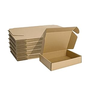MEBRUDY 9x6x2 Inches Shipping Boxes Pack of 25, Small Corrugated Cardboard Box for Mailing Packing Literature Mailer