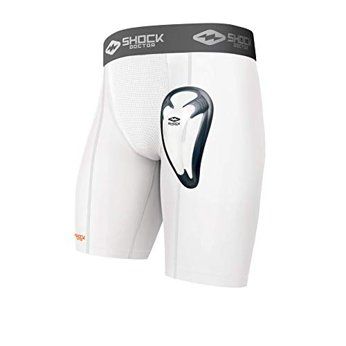 Shock Doctor Double Compression Short With Cup (Included). Adult And Youth. Baseball, Football, Hockey, Softball, Lacrosse. #TOP17