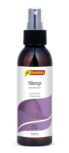 Bosisto's Sleep Aroma Mist 125mL | with 100% Pure Essential Oils, No Synthetic Fragrances, Paraben and Phthalates Free, Aromatherapy Mist, No Animal Testing, Australian Made & Owned