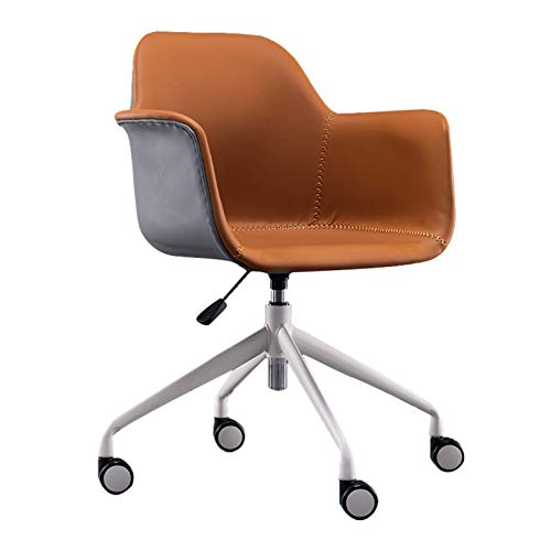 Chaise de bureau pivotante en similicuir au design haut de gamme