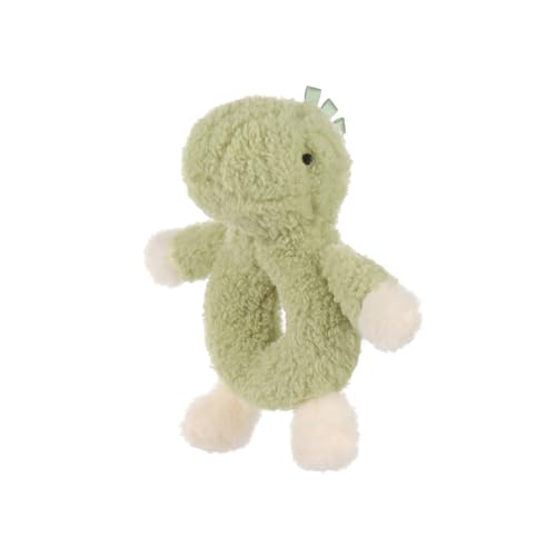 Apricot Lamb Baby Dinosaur Soft Rattle Toy, Plush Stuffed Animal for Newborn Soft Over 0 Months (Dinosaur, 6 Inches) - Thumbnail 3