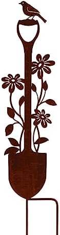 Bornhöft - Targa da giardino con scritta in lingua inglese Bornhöft, 115 cm, effetto ruggine