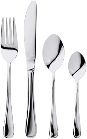 Judge Lincoln CE50 24-Piece Stainless Steel Cutlery Set in Gift Box for 6 People, Dishwasher Safe - 25 Year Guarantee