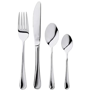 Judge Lincoln 24-Piece Stainless Steel Cutlery Set in Gift Box for 6 People, Dishwasher Safe – 25 Year Guarantee