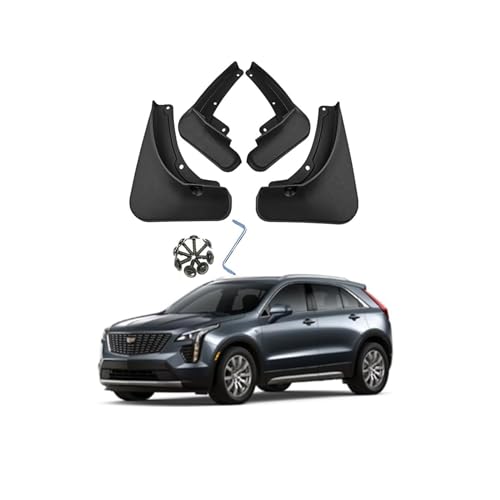 Image of Car Mud Flaps Mudguard for Cadillac XT4 2017-2024 Molded Custom Front and Rear Mudflaps Splash Guards Heavy Duty Flares 4-PC Auto Accessories Kit,Send 1 Car Wash Towel,2017~2023