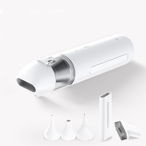 【業界最長連続稼働50分】aioLAB ハンディクリーナー コードレス ハンディ掃除機 送風&吸引2way/LEDライト付き/大容量/パワフル/4way仕様/軽量 多機能車用掃除機 Type-C 急速充電 リビング・お部屋で 車掃除 キャンプ・アウトドアで