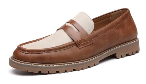 Mens Loafers Casual Dress Slip On Penny Loafers for Men Wedding Fashion Tuxedo Formal Shoes for Men