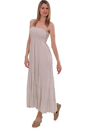 Malito - Damen Bandeaukleid - trägerloses...