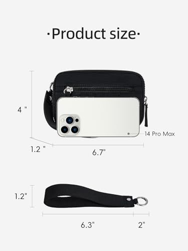 WESTBRONCO Small Puffer Crescent Shoulder Bag for Women and Wristlet Wallets for Women3