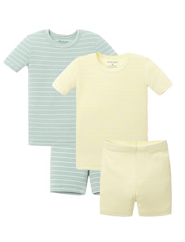 Stripe pattern baby pajamas set