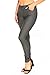 YELETE Womens Basic Five Pocket Stretch Jegging Tights Pants M/L Grey