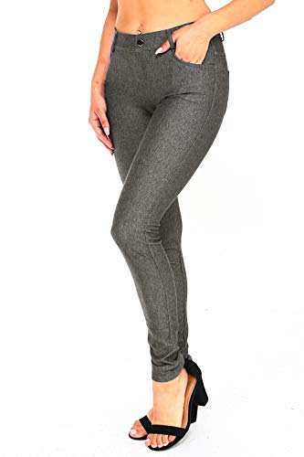 Image of YELETE Women's Basic Five Pocket Stretch Jegging Tights Pants