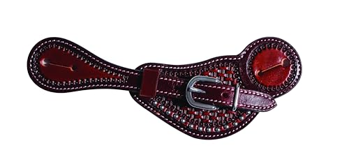 Showman Ladies Floral Tooled Spur Straps