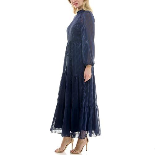 Image of Maison Tara Women's Printed Long Sleeve Maxi Dress