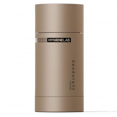 HygieneLab Fragrance-Free & Unscented Deodorant for Men – EWG Verified, Aluminum-Free, Non-Toxic Odor Protection for Sensitive Skin, Unscented