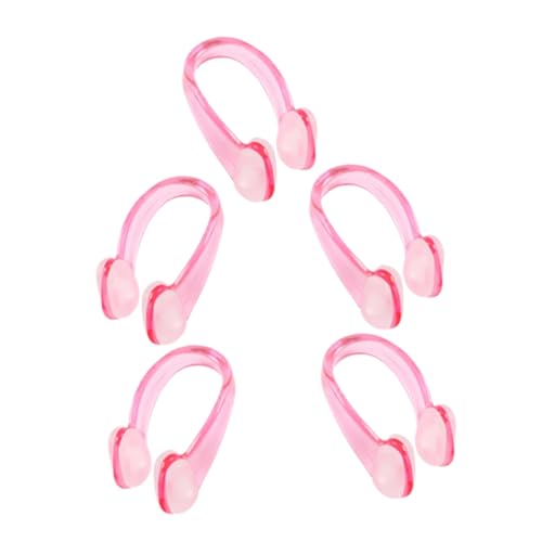 KICHOUSE Swimming Nose Clip Set 5 Pack Nose Plugs for Swimming for Boys and Girls Adults Multi-Function Comfortable Fit Anti-Slip Portable for Swimmers