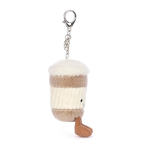 Jellycat Amuseables Coffee-To-Go Bag Charm, 4.5 inches - Food and Drink Plush Keychain - Great Gift Idea2
