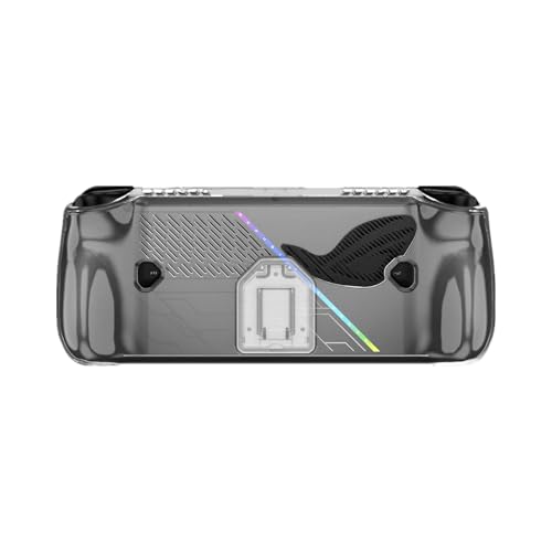 LICHIFIT ASUS ROG ALLY X用ケース 透明 スタンド機能 保護ケース カバー 着脱式 TPU製 放熱設計 全面保護 耐衝撃 アクセサリー