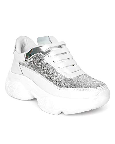 Image of Vendoz Women Casual High Heel Sneakers I Cushioned Insole I All Day Comfortable I Lightweight and Stylish Shoes for Girls CNV6015