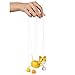 Goki 51478 Puppet Cat - Fully Movable Puppet - Promotes Fine Motor Skills and Concentration, Marionette for Children, Yellow
