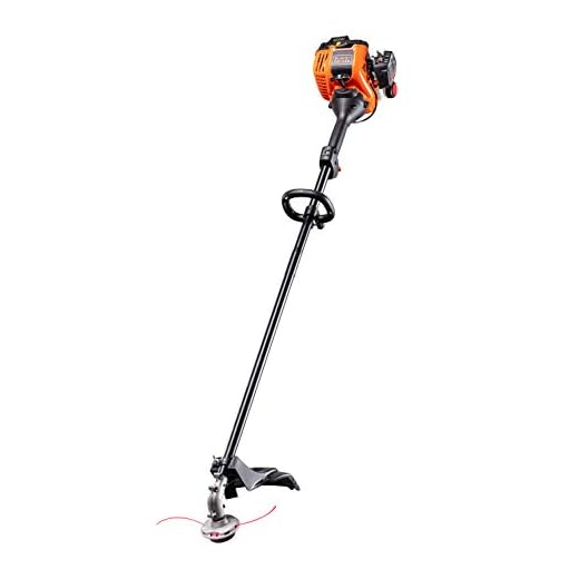 BLACK+DECKER BDXGTAM214102 25cc 2-Cycle 14-Inch Straight Shaft Gas Powered String Trimmer – Light-weight Weed Wacker for Lawn Care, Black and Orange