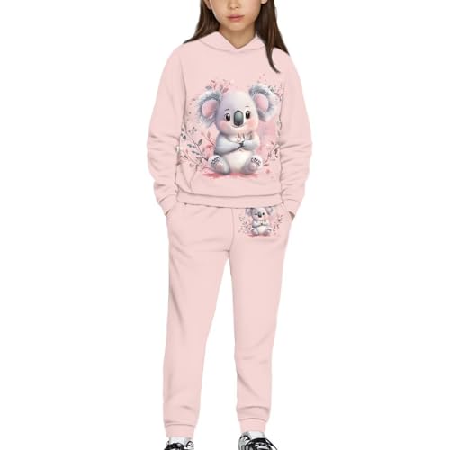 Toddler Fall Outfits for Girls Hoodie and Sweatpants Set 2 Piece Set Lounge Set Size 4-12