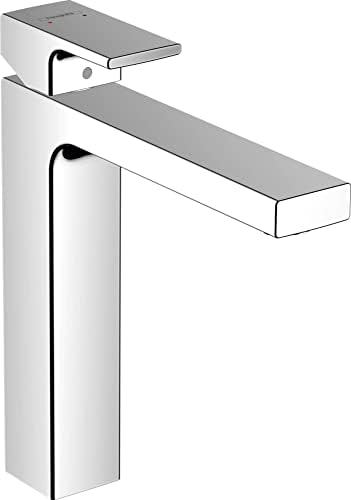 Hansgrohe Vernis Shape Jednouchwytowa bateria umywalkowa 100 z kompletem odpływowym, czarny matowy, 71561670