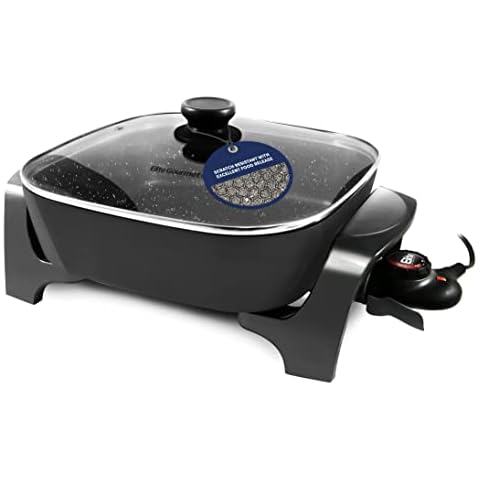 Elite Gourmet Extra Deep Non-stick Electric Skillet Cover