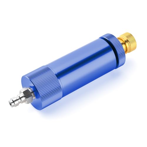 MEANLIN MEASURE Separador de óleo de água de 30 Mpa com mangueira flexível de mola de 50 cm e cabeça