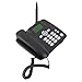 Fixed Wireless Phone - 2G GSM Desktop Telephone with 3000 mAh Battery and External Antenna - Supports GSM 850 900 1800 1900 MHz SMS Function and Caller ID for Office Use (US Plug)