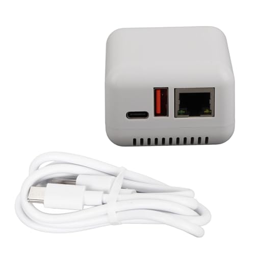 SustVita USB 2.0 Print Server, LAN Print Share Server, Supports Image Printing, High-Speed Connectivity, Compatible with and Mac