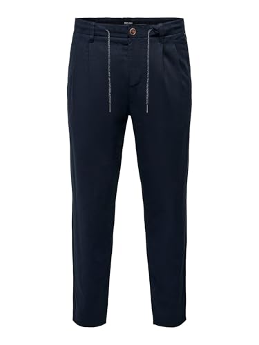 ONLY & SONS Erkek Pantolon ONSLEO CROP LINEN MIX 0048 PANT…