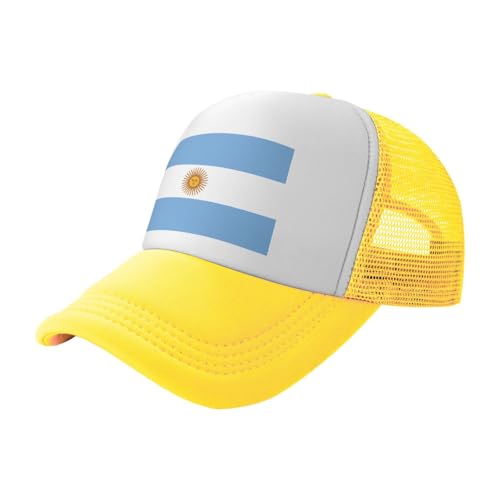 Flag of Argentina Trucker Hat Snapback Mesh Baseball Cap Unisex