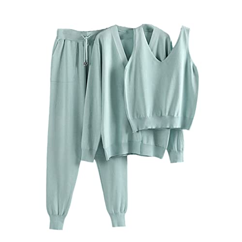 Survêtement décontracté en tricot vert pour vos journées cocooning et sorties chic