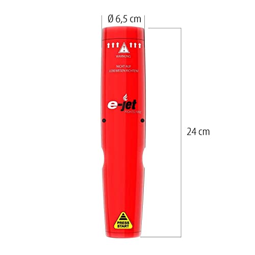 Miniextintor sin residuos e-Jet con soporte de pared para cocinas y autocaravanas 3