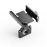 MATERIALES DE ALEACIÓN DE ALUMINIO --- El soporte para teléfono de motocicleta está hecho de materiales de aleación de aluminio a prueba de óxido de alta resistencia y duradero.
