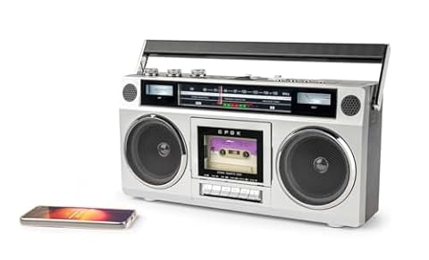 Bigben Radio FM Ghetto Blaster Bluetooth z odtwarzaczem i rejestratorem K7