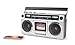 BigBen BTBLASTER - Boombox Retro 80's | Reproductor/Grabador de Casetes | Ajuste agudos y graves | Bluetooth 5.3, USB-MP3 y AUX-In | Radio FM, Antena Telescópica | Potencia 15W | Adaptador CA incluido